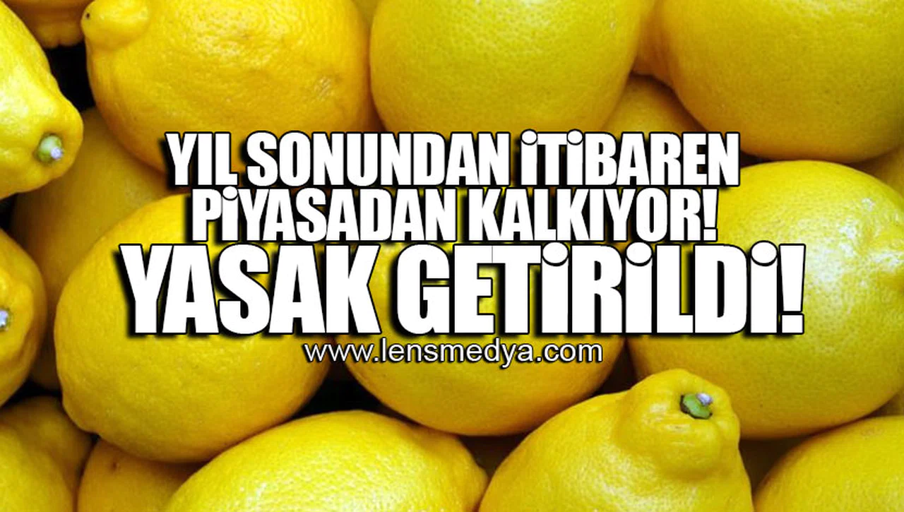 YIL SONUNDAN İTİBAREN PİYASADAN KALKIYOR! YASAK GETİRİLDİ!