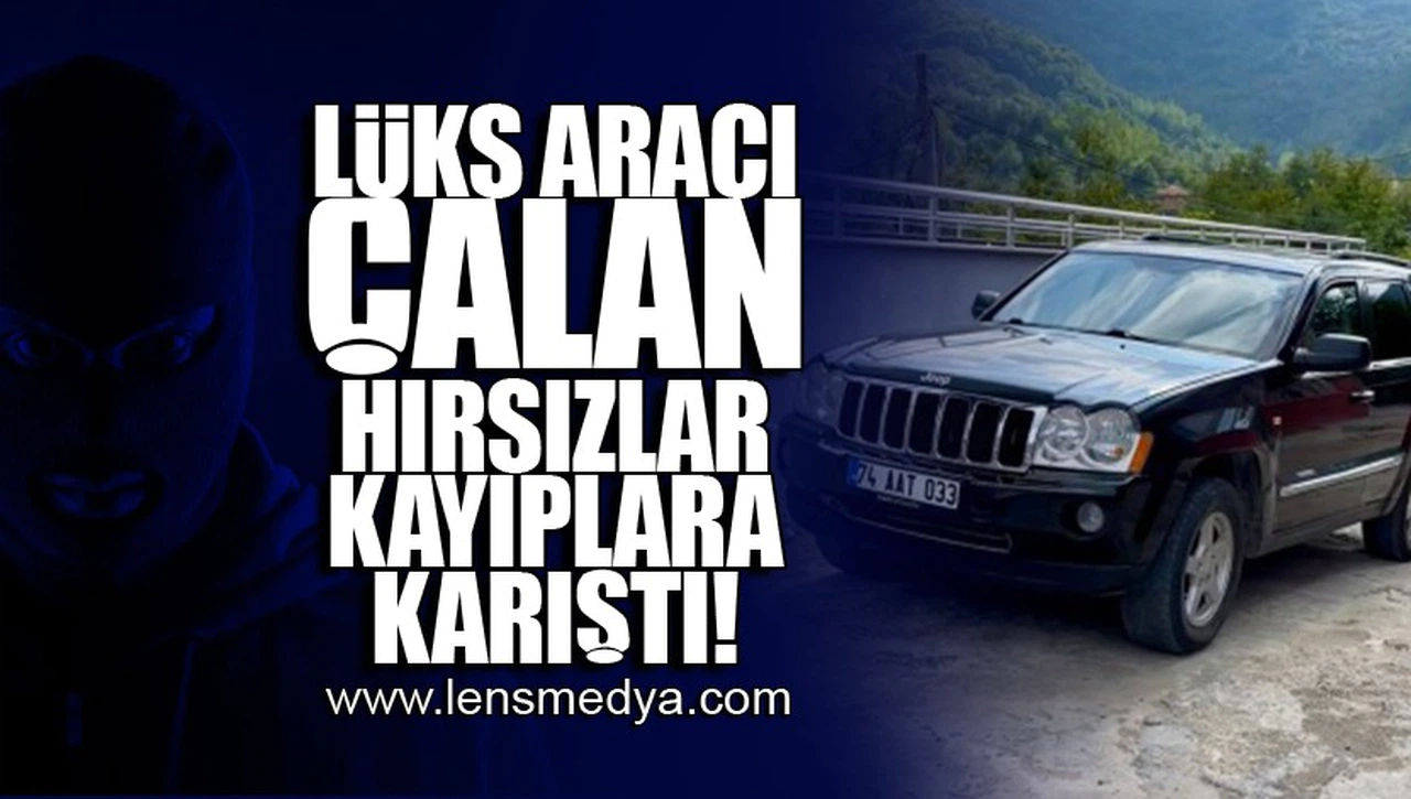 LÜKS ARACI ÇALAN HIRSIZLAR KAYIPLARA KARIŞTI!