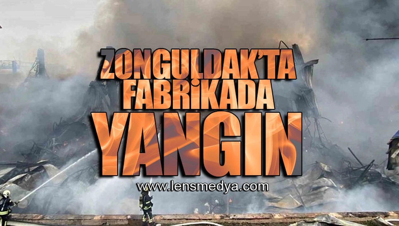 ZONGULDAK'TA FABRİKADA YANGIN!