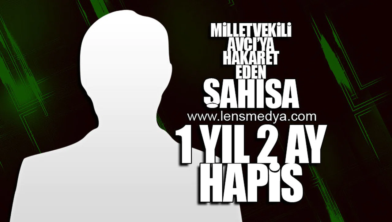 MİLLETVEKİLİ AVCI'YA HAKARET EDEN ŞAHSA 1 YIL 2 AY HAPİS!