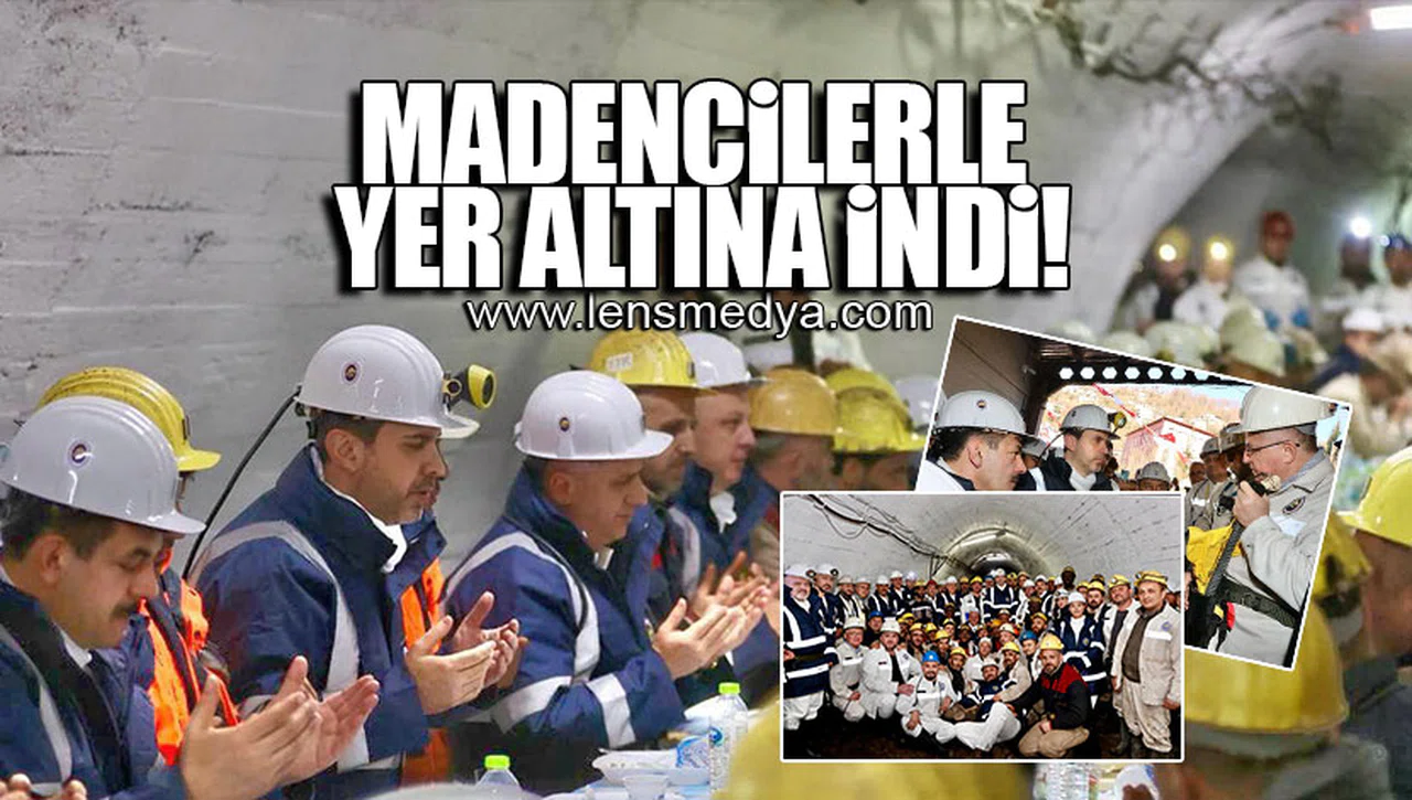 BAKAN BAYRAKTAR MADENCİLERLE -170 KODUNA İNDİ!
