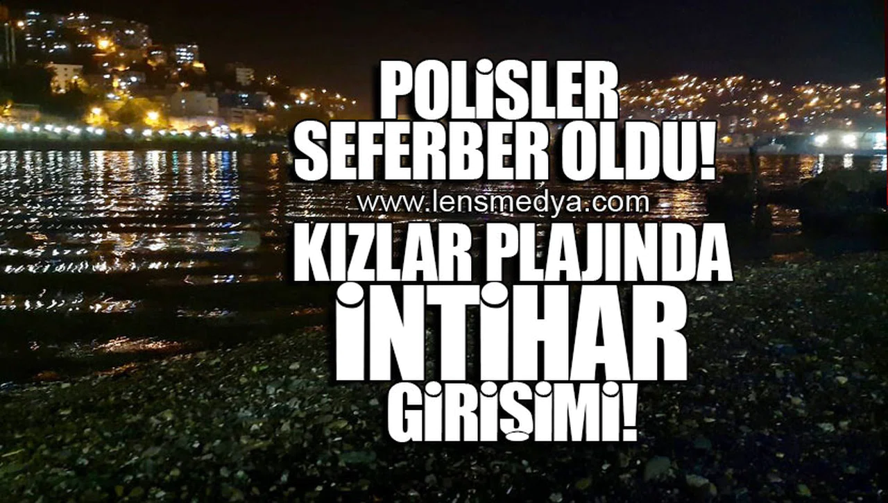 KIZLAR PLAJINDA İNTİHAR GİRİŞİMİ!