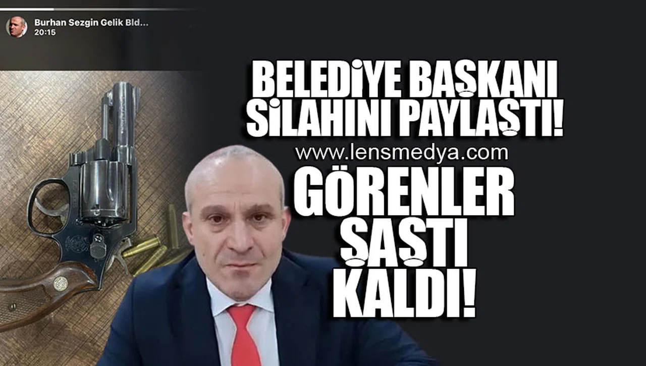 BELEDİYE BAŞKANI SİLAHINI PAYLAŞTI! GÖRENLER ŞAŞTI KALDI!