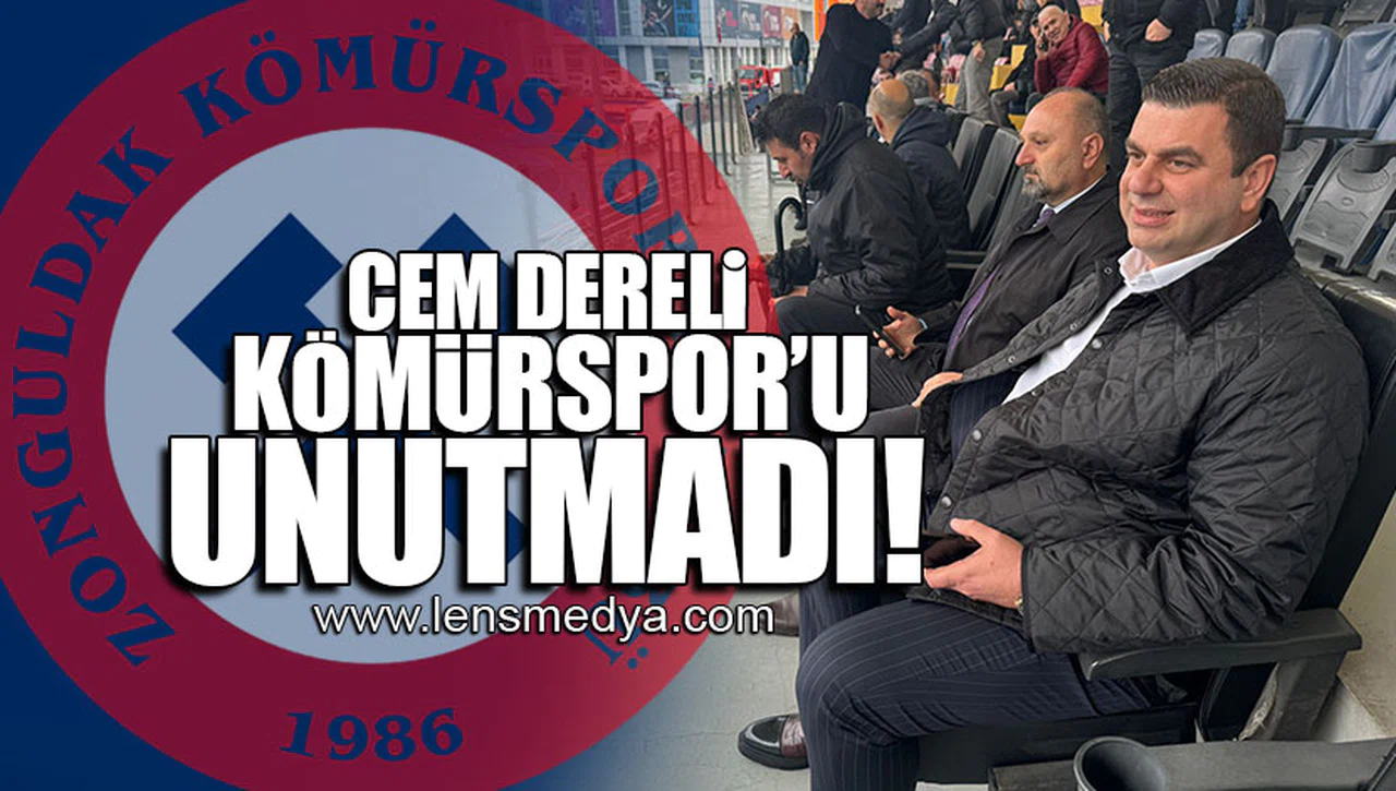 CEM DERELİ KÖMÜRSPOR’U UNUTMADI!
