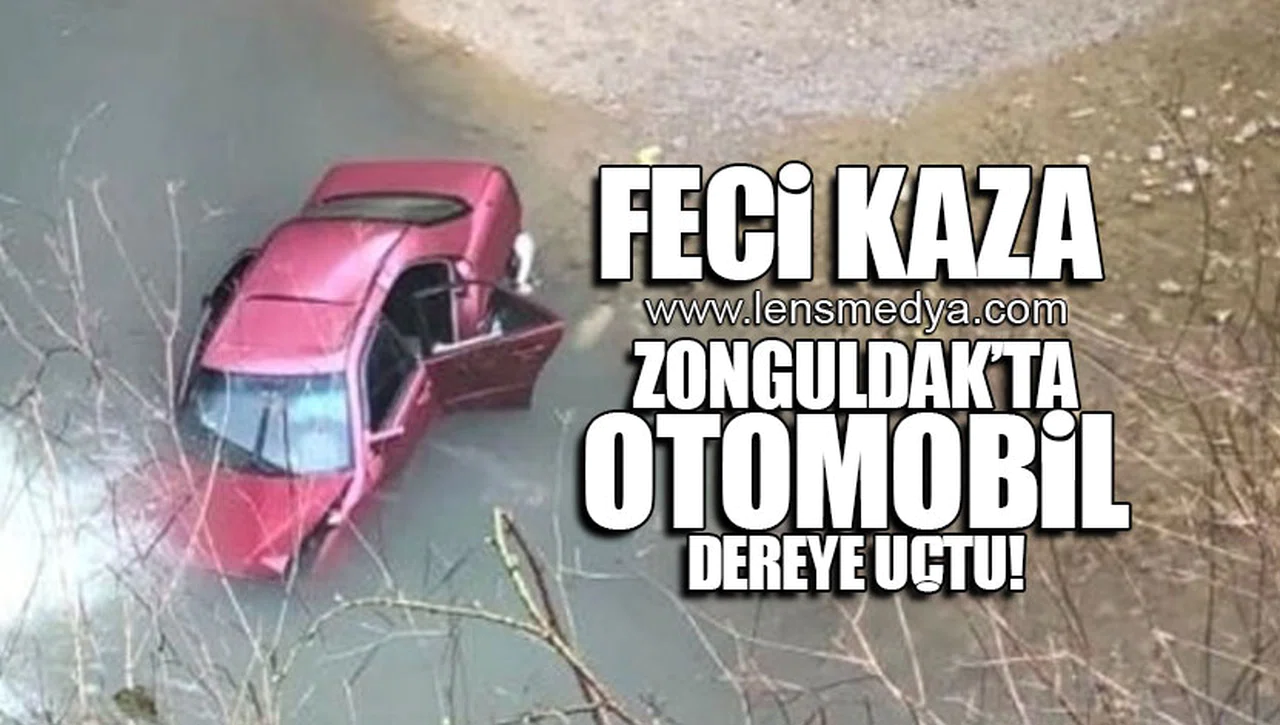 OTOMOBİL DEREYE UÇTU!