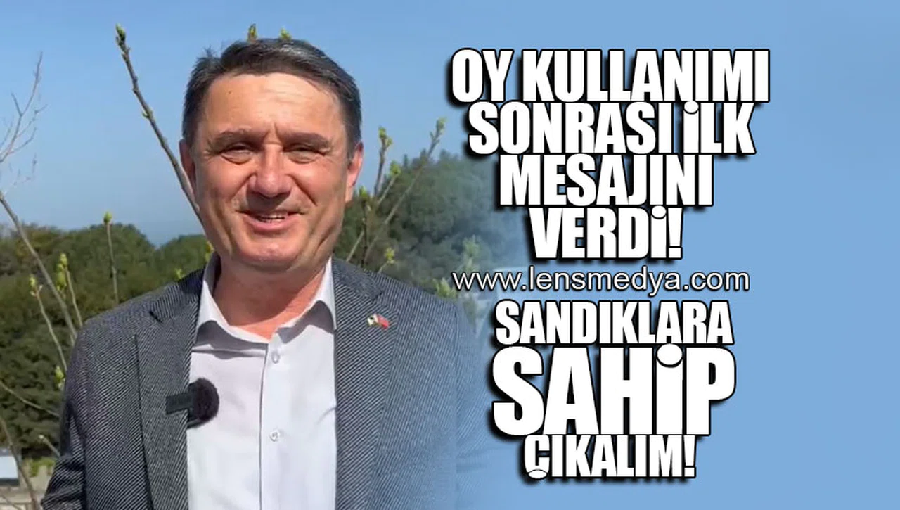OY KULLANIMI SONRASI İLK MESAJINI VERDİ... "SANDIKLARA SAHİP ÇIKALIM"