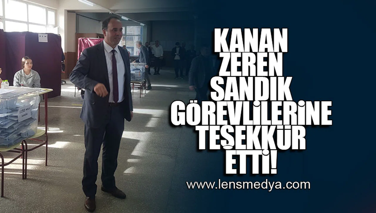 KENAN ZEREN SANDIK GÖREVLİLERİNE TEŞEKKÜR ETTİ!