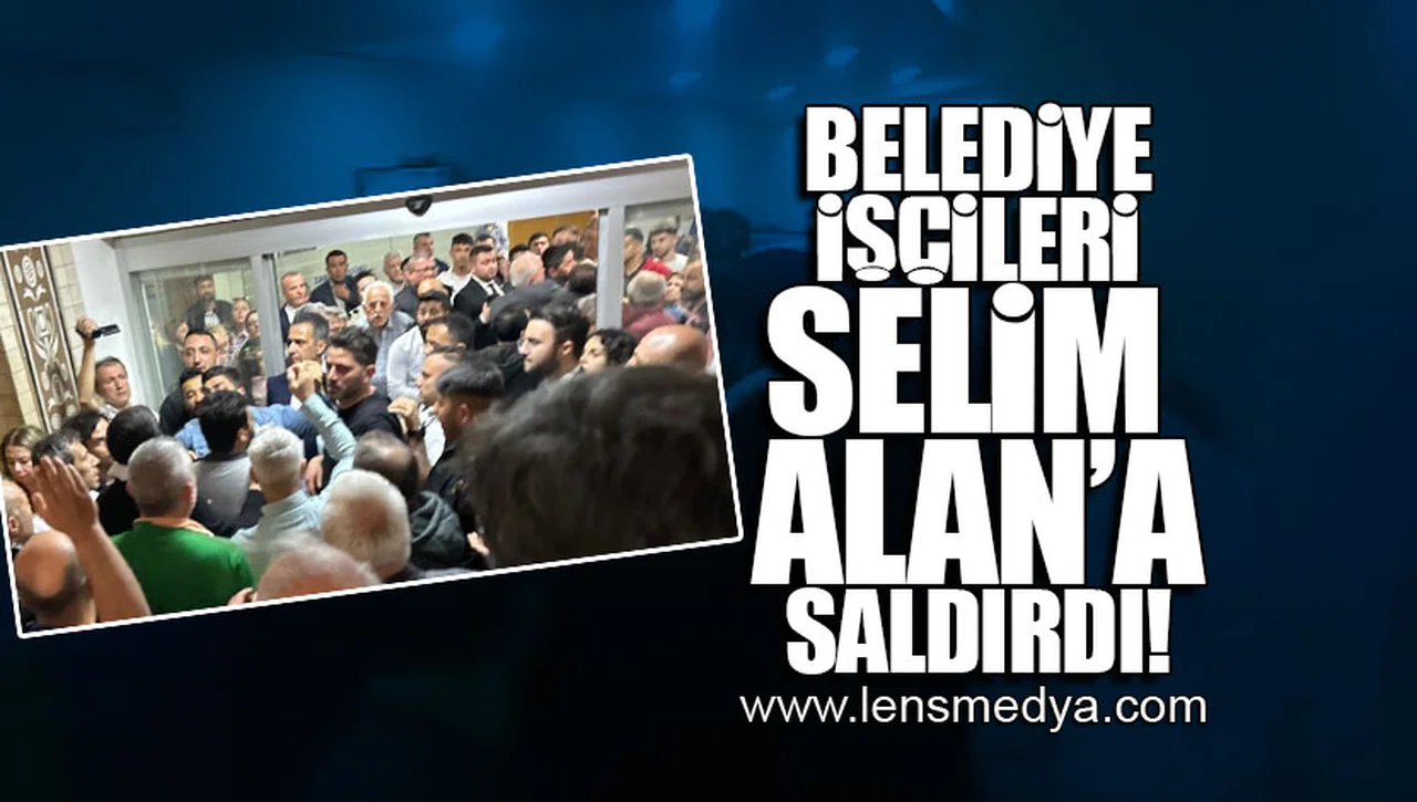BELEDİYE İŞÇİLERİ SELİM ALAN'A SALDIRDI!