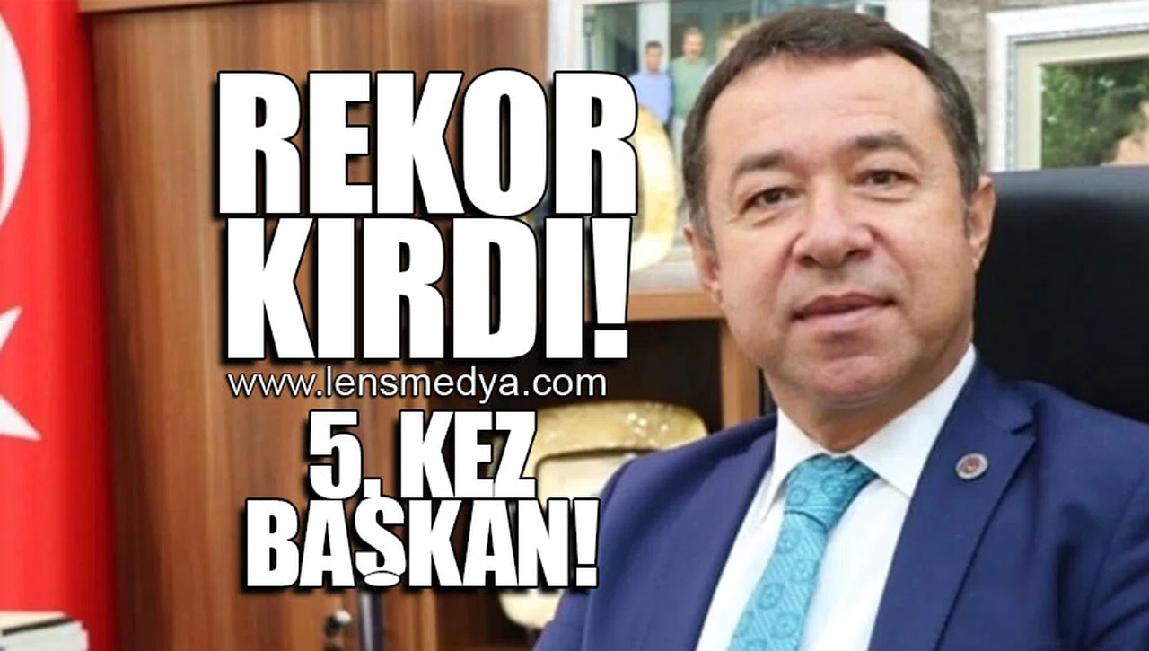 REKOR KIRDI... 5. KEZ BAŞKAN!
