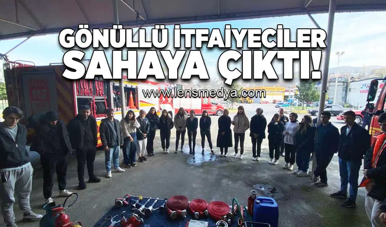 Gönüllü itfaiyeciler sahaya çıktı!