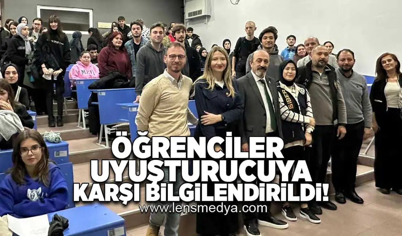 Öğrenciler uyuşturucuya karşı bilgilendirildi!