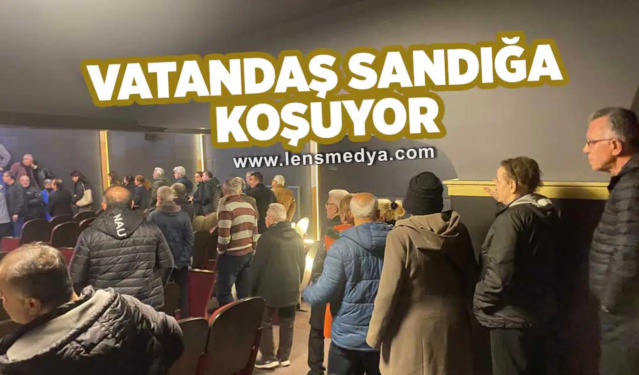 Vatandaş sandığa koşuyor!