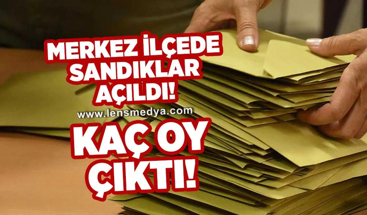 Sandıklar açıldı, kaç oy kullanıldı?