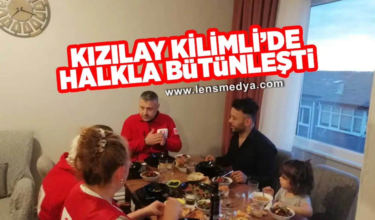 Kızılay Kilimli'de halkla bütünleşti!