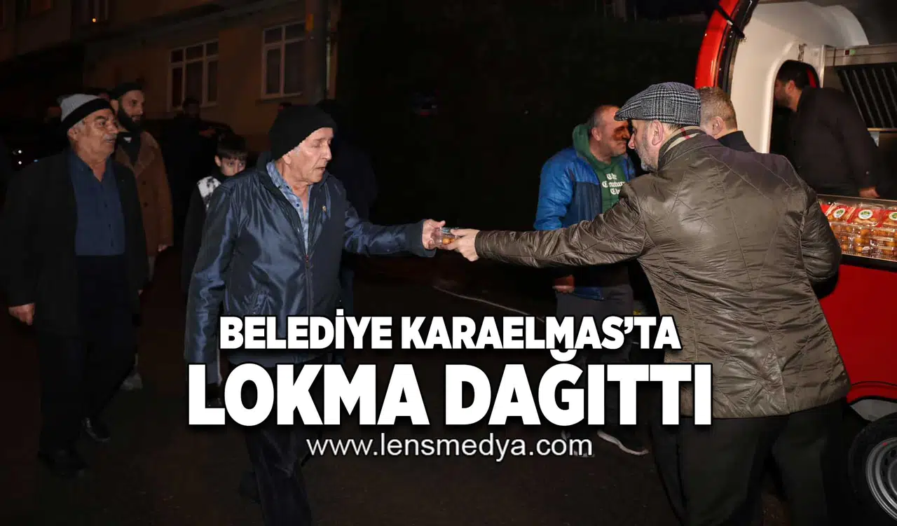Belediye Karaelmas'ta lokma dağıttı!
