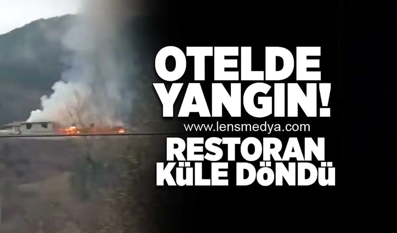 Otelde yangın... Restoran küle döndü!
