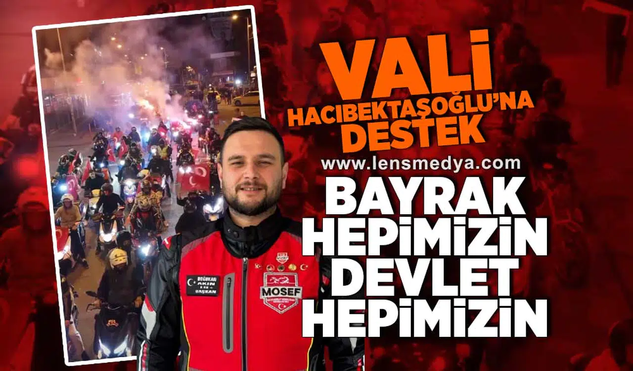 Vali Hacıbektaşoğlu'na Motosiklet Sürücüleri Derneği'nden destek!