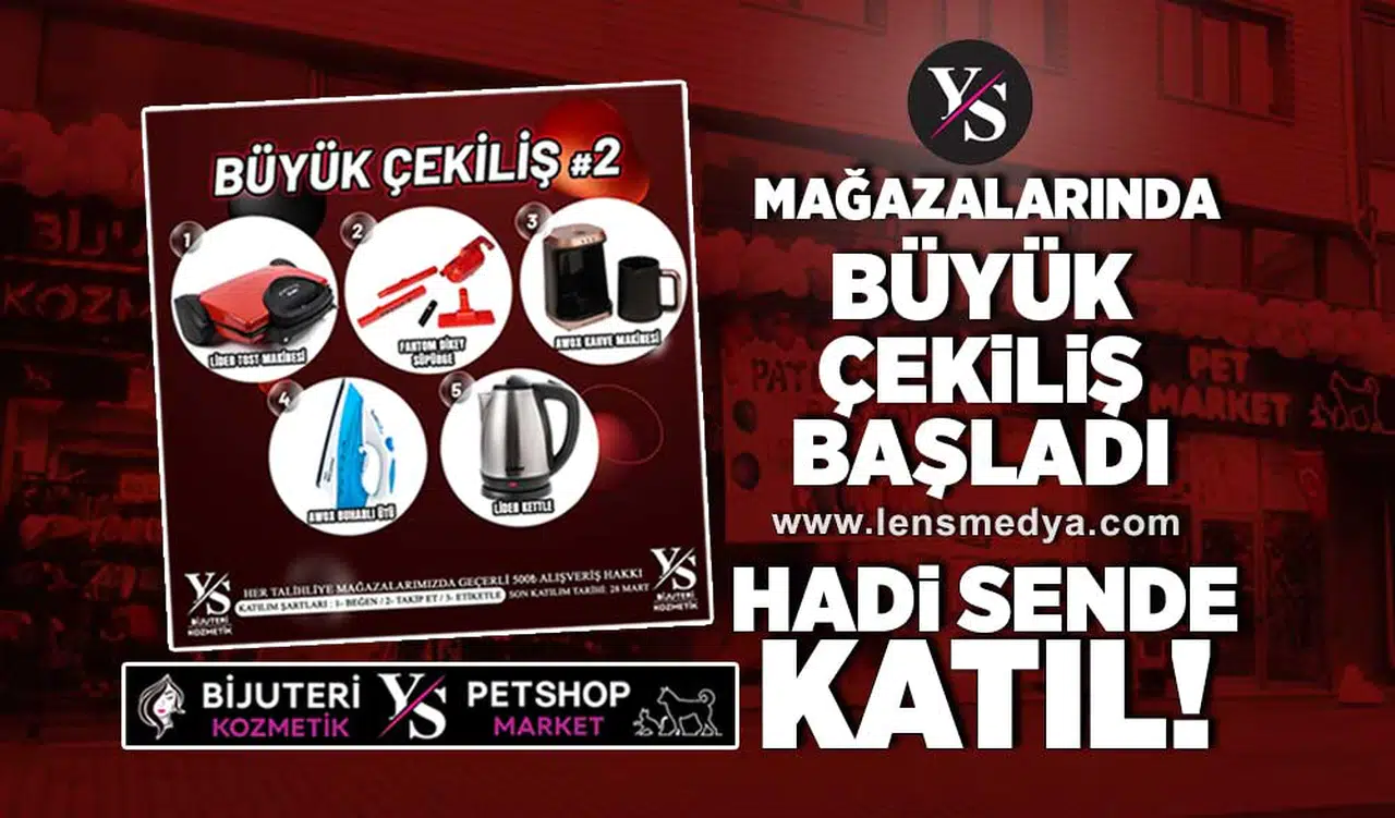 Büyük çekiliş başladı! Hadi sende katıl!