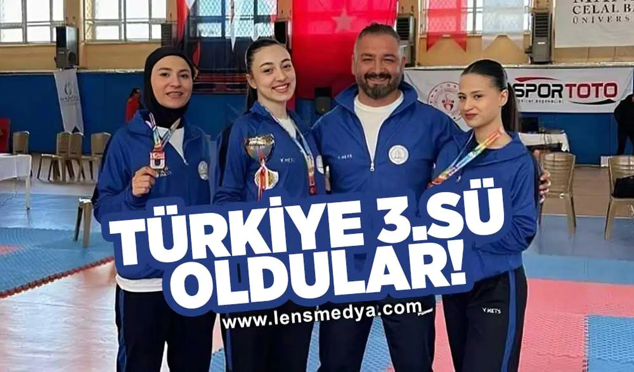 Türkiye 3.sü oldular!