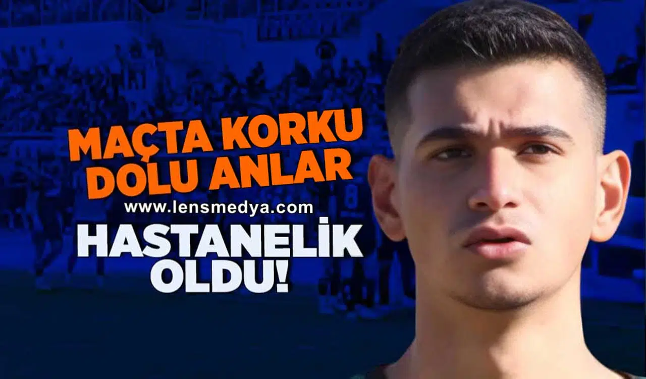 Maçta korku dolu anlar... Hastanelik oldu!