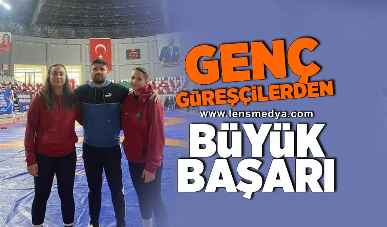 Genç güreşçilerden büyük başarı!