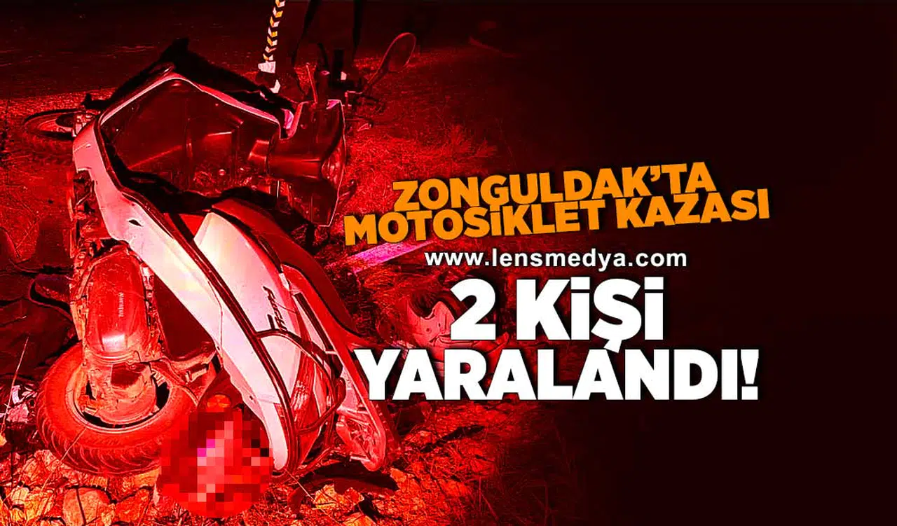 Zonguldak'ta motosiklet kazası!