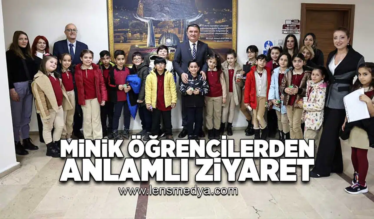 Minik öğrencilerden anlamlı ziyaret!