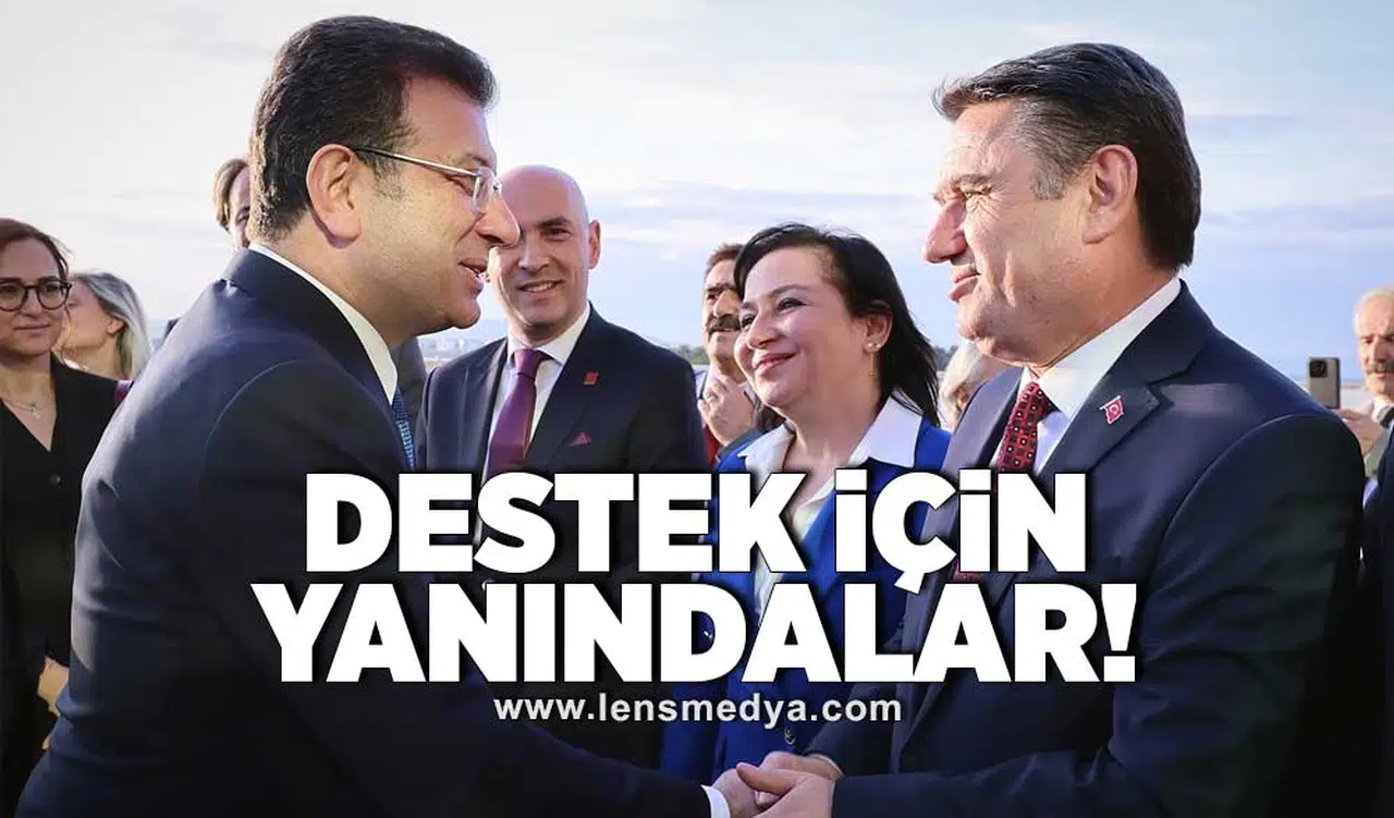 İmamoğlu'na destek için yanındalar!