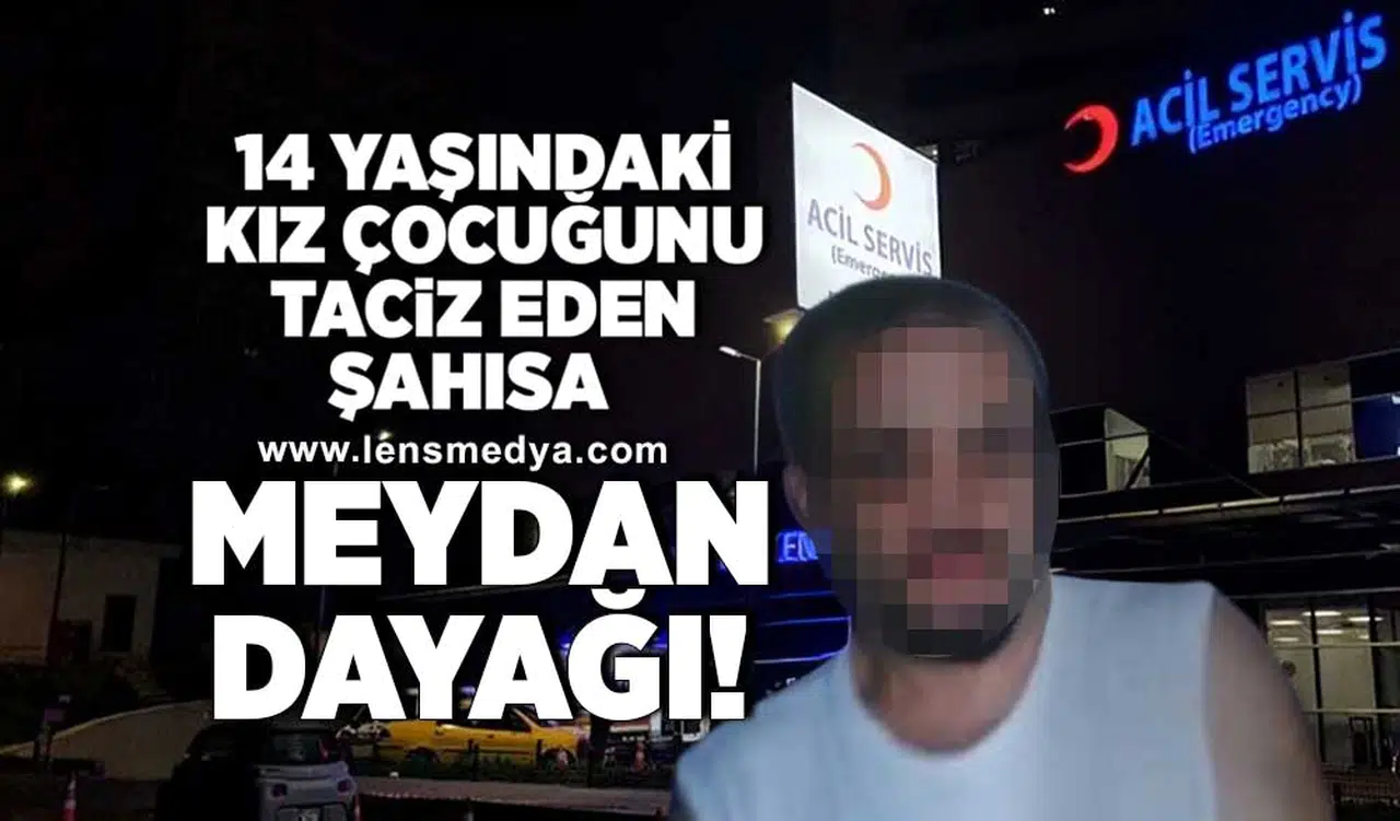 Zonguldak'ta kız çocuğunu taciz eden şahsa meydan dayağı!