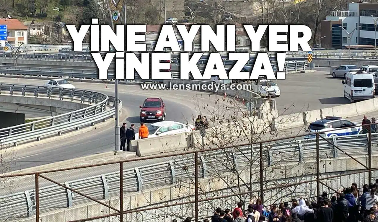 Yine aynı yer, yine kaza!