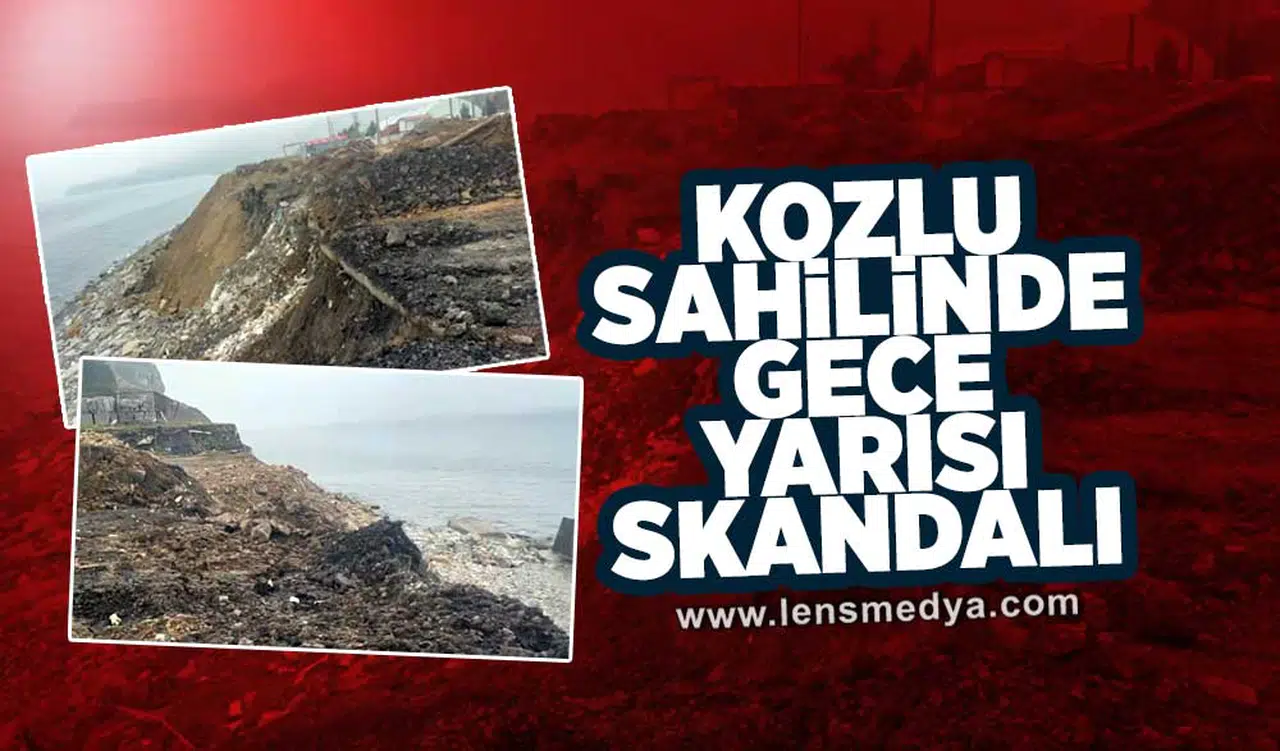 Kozlu Sahilinde gece yarısı skandalı!