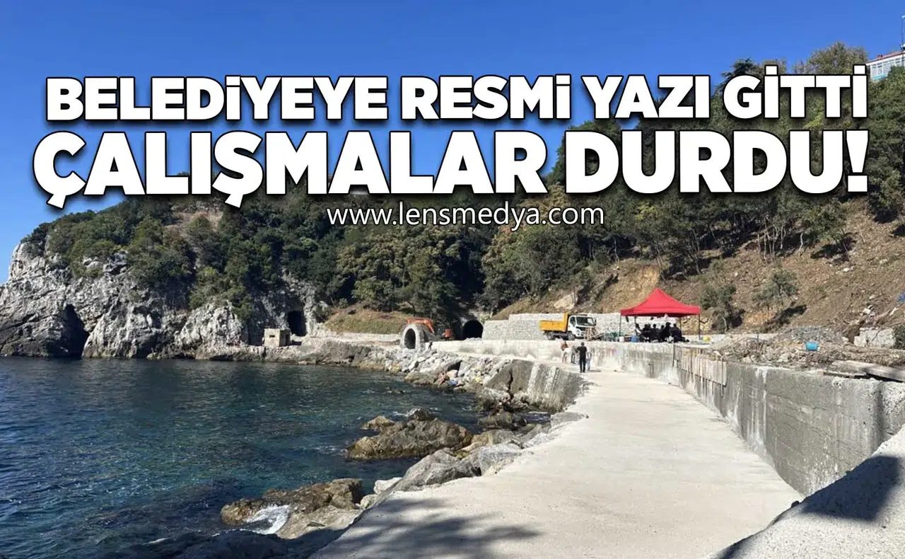 Liman arkasında çalışmalar durdu!
