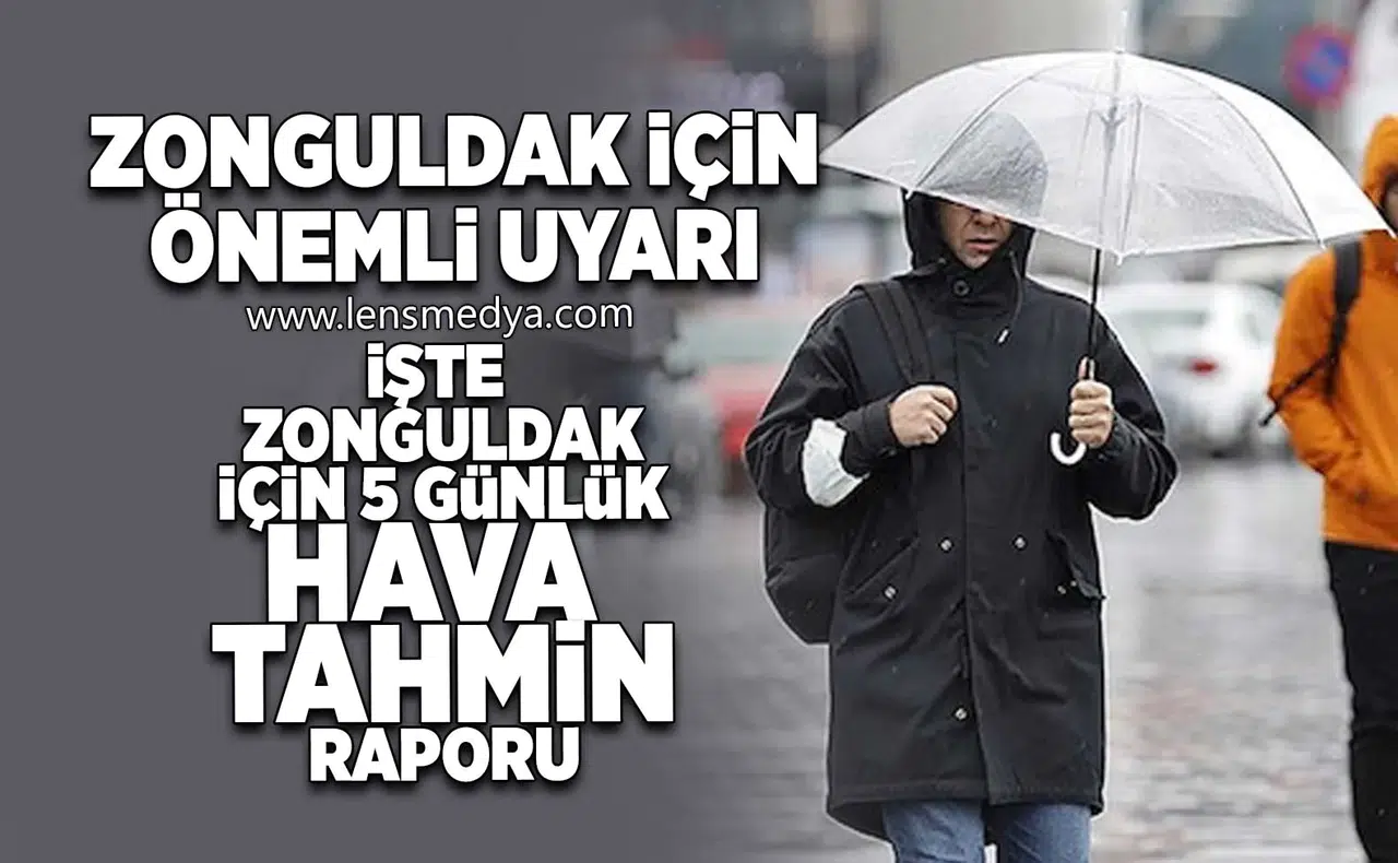Zonguldak için önemli uyarı!