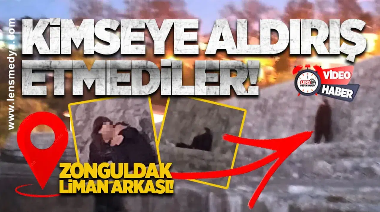 Liman arkasında olay... Kimseye aldırış etmediler!