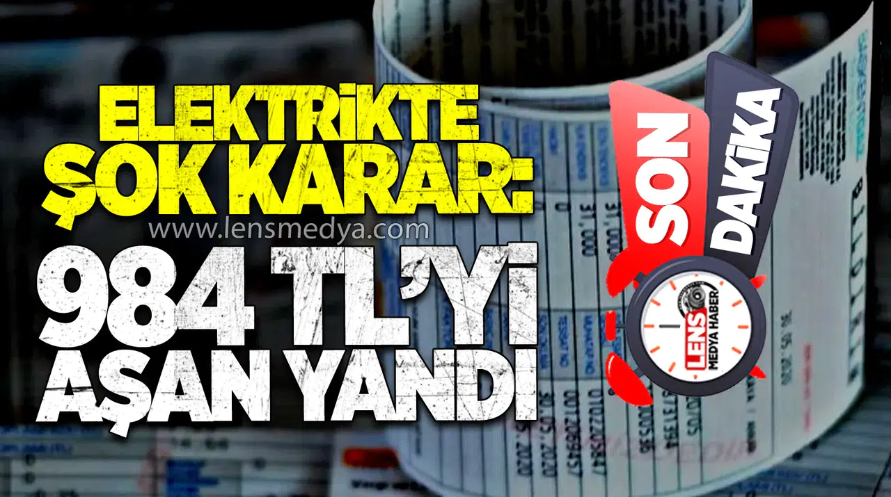 ELEKTRİK FATURASINI AŞAN YANDI!