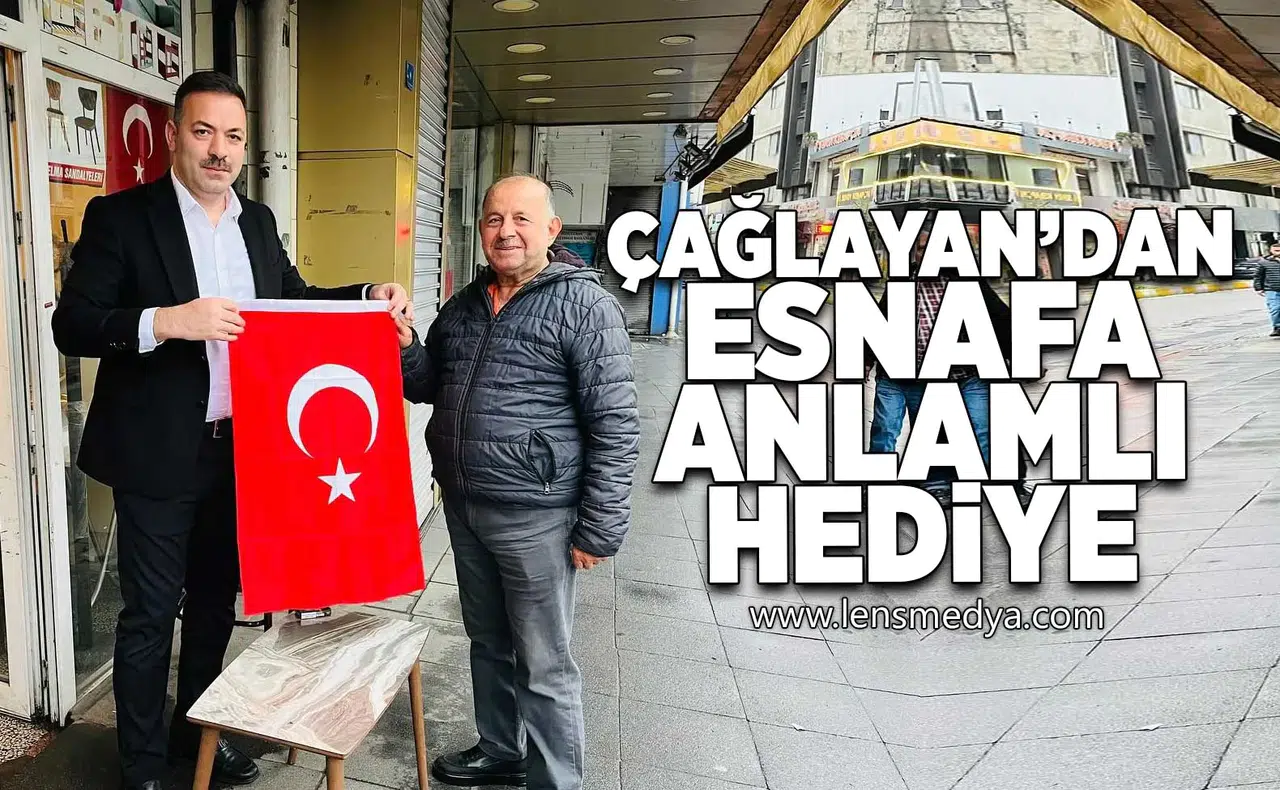 Çağlayan'dan esnafa anlamlı hediye!