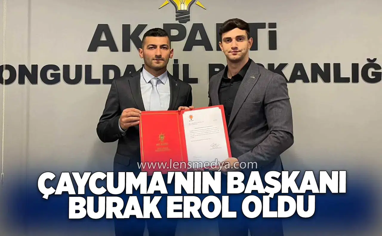 Çaycuma'nın Başkanı Burak Erol Oldu