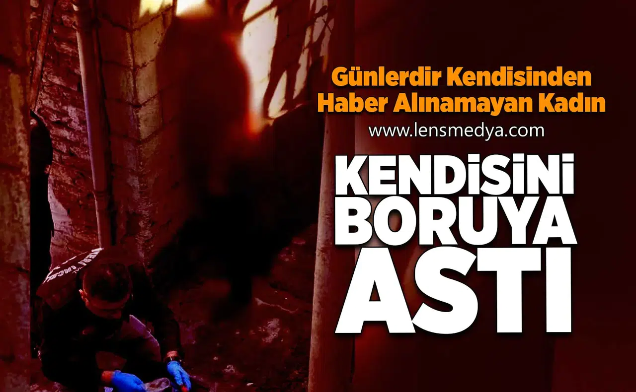 KENDİSİNİ DOĞALGAZ BORUSUNA ASTI