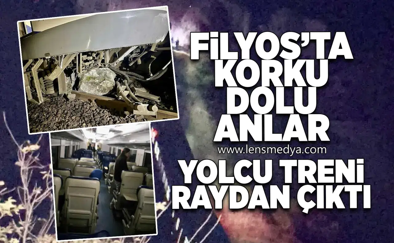 Yolcu treni raydan çıktı!