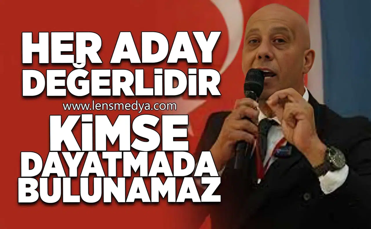 "Kimse dayatmada bulunamaz!"