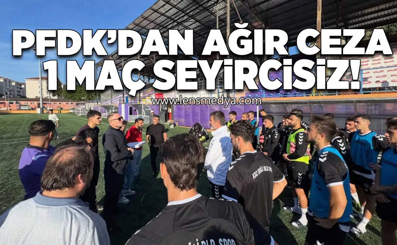 PFDK'dan ağır ceza: Bir maç Seyircisiz!