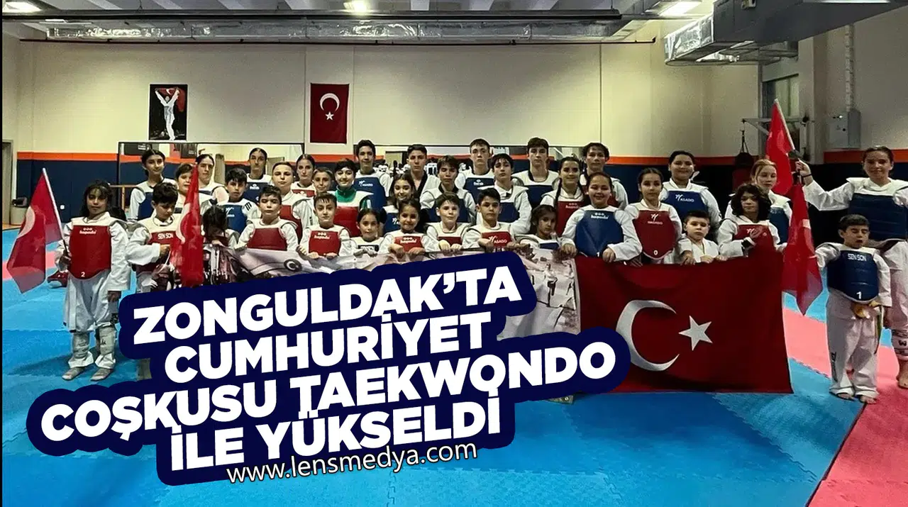 Zonguldak’ta Cumhuriyet Coşkusu Taekwondo ile Yükseldi
