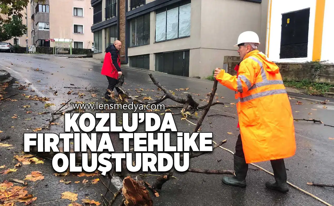 Kozlu'da fırtına tehlike oluşturdu!