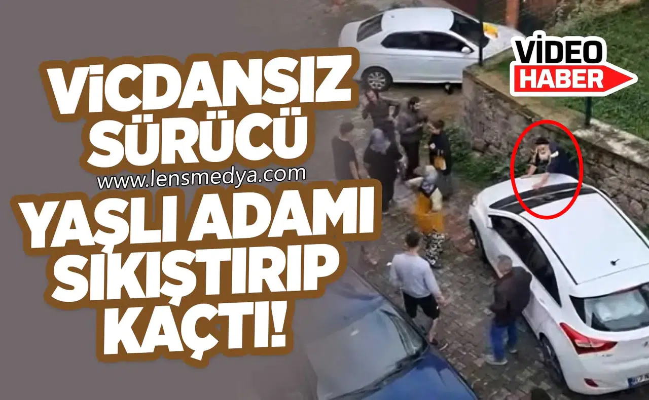 VİCDANSIZ SÜRÜCÜ YAŞLI ADAMI SIKIŞTIRIP KAÇTI!