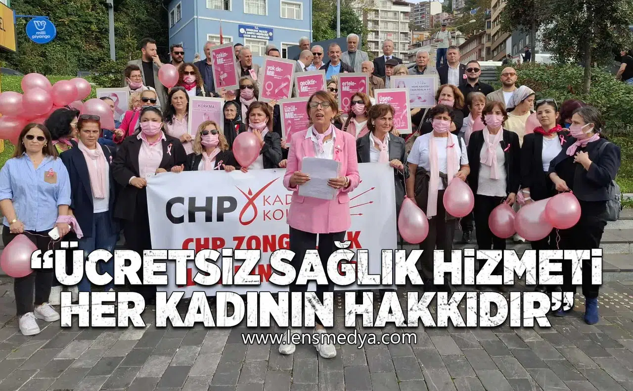 Ücretsiz sağlık hizmeti her kadının hakkıdır!"