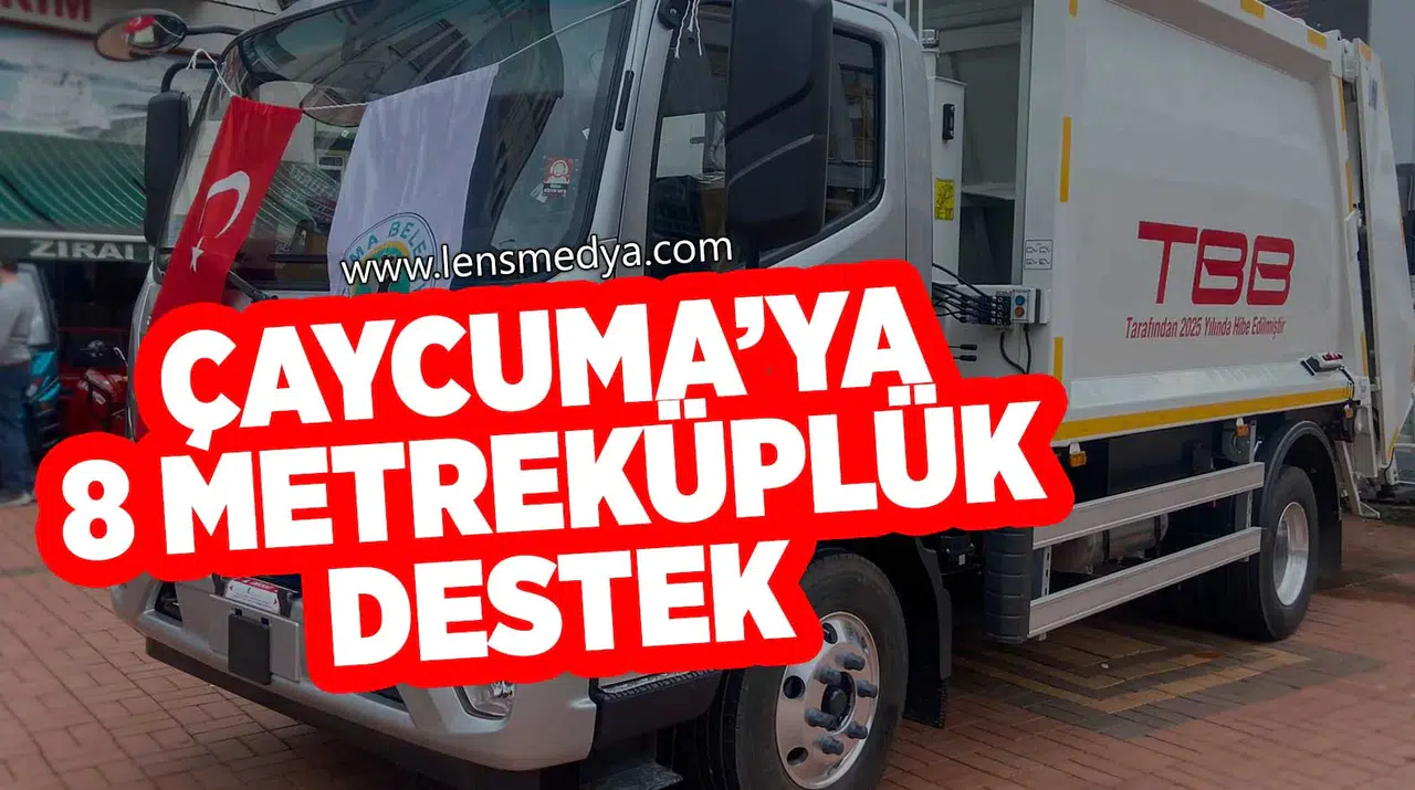 Çaycuma’ya 8 Metreküplük Destek