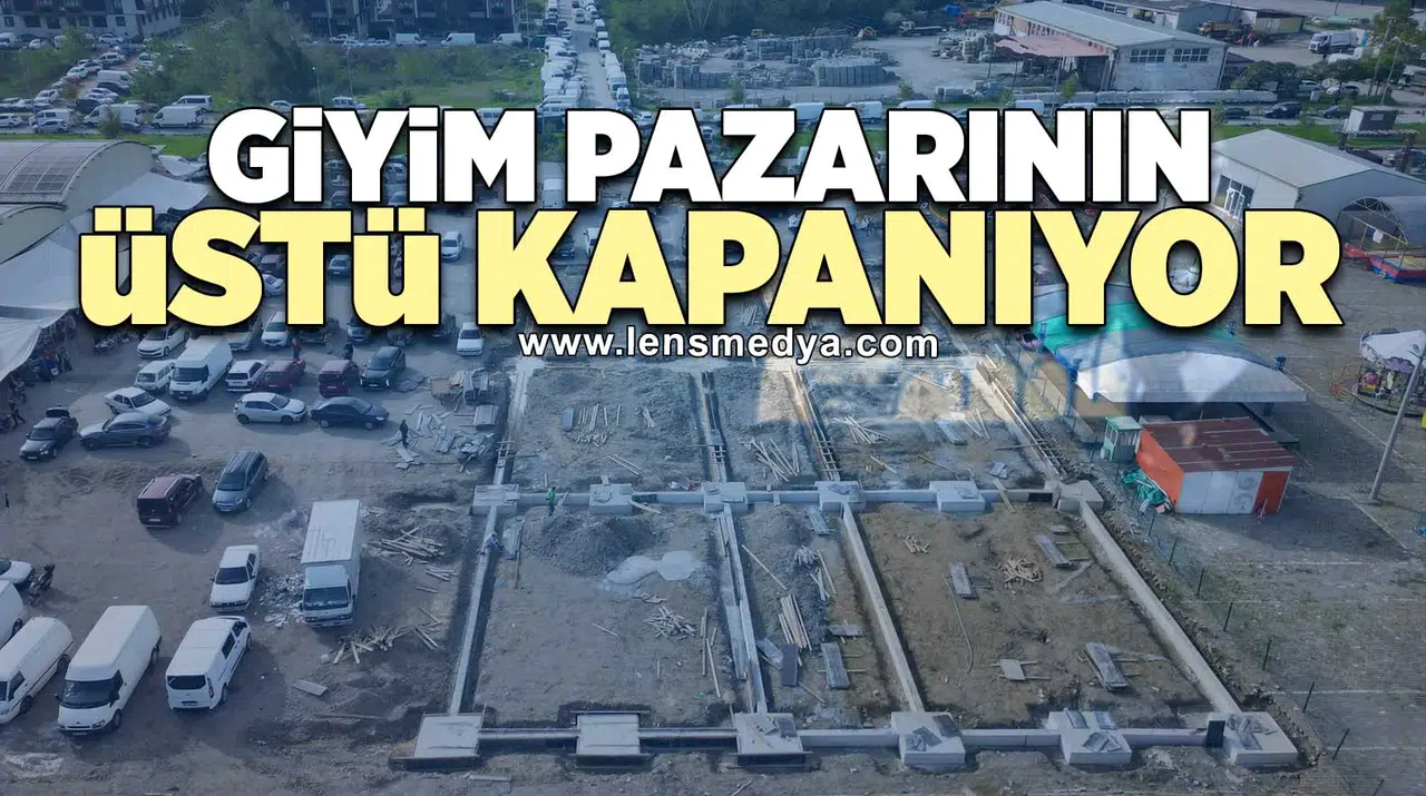 Giyim pazarının üstü kapanıyor