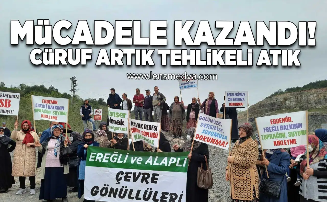 Mücadele kazandı... Cüruf artık tehlikeli atık!