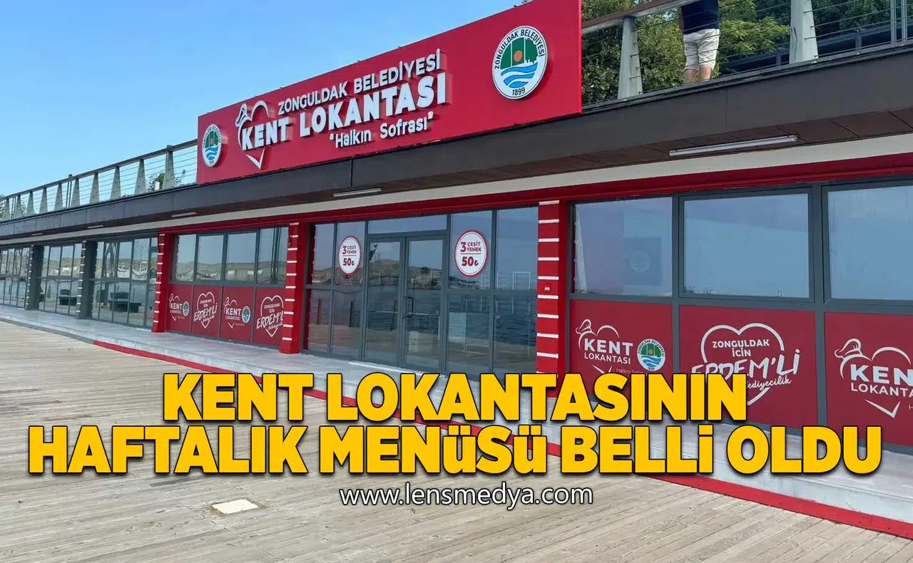 Zonguldak Kent Lokantası Haftalık Menüsü Açıklandı