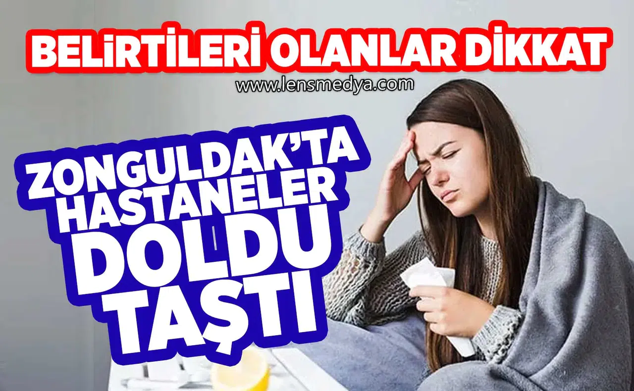 Zonguldak'ta hastaneler doldu, taştı!